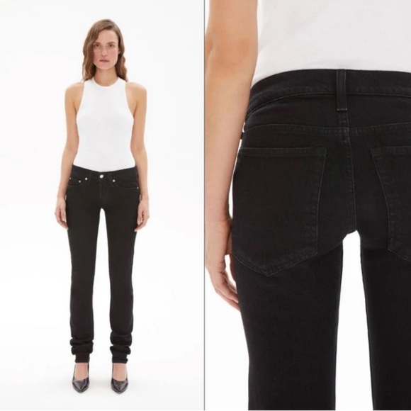 HELMUT LANG MASC LO DRAINPIPE JEANS IN BLACK SIZE 28 - Picture 6 of 16